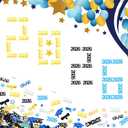 3 x Sumind 3000 Pieces 2026 Graduation Confetti Class of 2026 Graduation Party Decorations Diploma Confetti Decorations for Grad Anniversary Party(gold, Silver, Black, Blue, 2026 Style), one size
