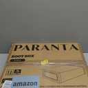 PARANTA 8-Piece Boot and Shoe Storage Box, Stackable Clear Plastic Shoe Box, Space-Saving Shoe Organizer for Boots, Sneakers, and High Heels, Black