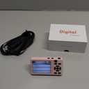 4K Digital Camera for Photography- 64MP Autofocus Vlogging Camera with Dual Lens, 18X Digital Zoom- Small Point and Shoot Camera with Card and 2000mAh for YouTube, Travel, Beginners (Pink)