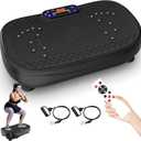 Vibration Plate Exercise Machine Whole Body Workout Vibration Fitness Platform for Home Fitness with Remote Control (Black)