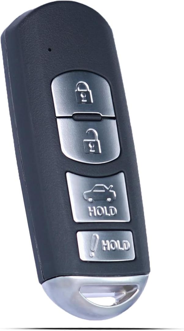 Key Fob Keyless Entry Fits for Mazd 3 Mazda 6 MX5 Miata 2014 2015 2016 2017 2018 2019 Remote Control Key Replacement 4 Button WAZSKE13D01 GJY9-67-5DY