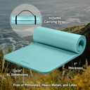 Retrospec Solana Yoga Mat 1" Thick w/Nylon Strap for Men & Women - Non Slip Exercise Mat for Home Yoga, Pilates, Stretching, Floor & Fitness Workouts