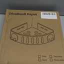 DivaDwell Depot Adhesive Corner Shower Shelf No Drill | RustProof Aluminum Alloy Stick On Bathroom Organizer with Shaving Holder for Shampoo, Conditioner, Soap, Razors Black 2Pack