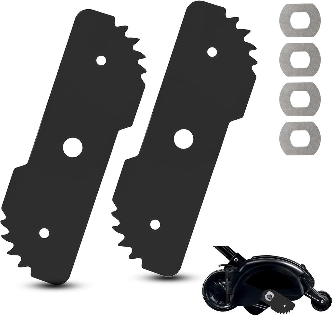 EB-007 7-1/2" Edge Hog Heavy-Duty Edger Replacement Blade Compatibles with Black+Deck er 2-in-1 String Trimmer, Fits Model LE750, LE710, LE760, EH1000, with of Wear Indicators, 2 Pack