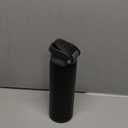 ENCOOL Leakproof Insulated Water Bottle with Straw Dual-Sip Water Bottle Bag-Safe Design for Work, Commute & Gym  Keeps Drinks Cold All Day, 24 oz, Charcoal Gray