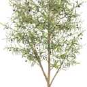 Olive Tree 8ft (96") - Olive Trees Artificial Indoor with Natural Wood Trunk and Lifelike Fruits - Faux Olive Tree 8ft for Modern Home Office House Living Room Decor