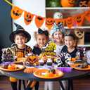 2 x 9Pcs Halloween Centerpieces for Tables Halloween Party Decorations Horror Theme Birthday Party 3D Honeycomb Centerpieces Fearful Pumpkins Ghosts Tombstones Skeletons Tabletop Ornament