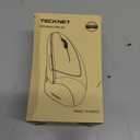 TECKNET Ergonomic Mouse, Wireless Bluetooth Vertical Mouse, 4800 DPI Optical Tracking, 6 Adjustable DPI, Quiet Clicks, 2.4GHz with USB A Receiver, 12 Months Battery, 6 Buttons, Wide Compatibility