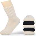 BomKinta Boot Socks for Women Winter Solid Thick Warm Socks Cozy Crew Socks Christmas Gift (M)