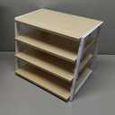 Mind Reader 4-Tier Desk Organizer, File Storage, Documents, Office, Metal, MDF, 14.5" L x 10.5" W x 12" H, White