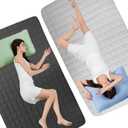 Grounding Mat Cotton Grounding Pad for Bed, Grounding Sheet Anti-Slip Mat Pad with Cotton & Silver Fiber, with 15ft Grounding Cord for Sleep for Stress Relief Sleep Improvement 23 * 35in (Gray)