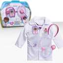 Doc McStuffins Doctor's Dress Up Set and Accessories, 4-pieces, Imaginative and Pretend Play, Kids Toys for Ages 3 Up by Just Play