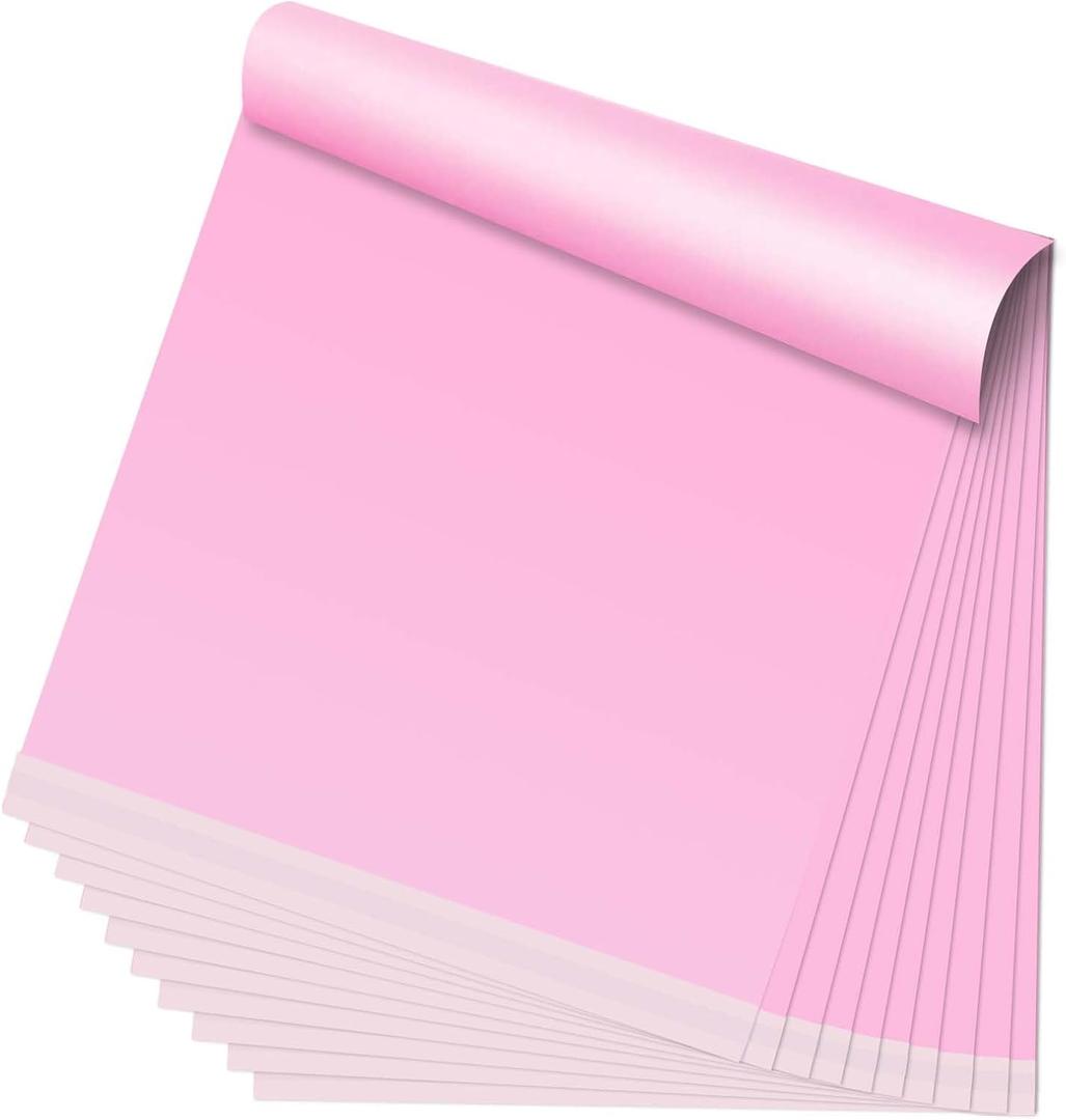 Poly Mailers 30 x 36 Large Poly Envelopes Shipping Bags 10 Pack, Shipping Mailers with Self Seal Adhesive,Waterproof and Tear Proof Polyethylene Mailer Bags for small business (Light Pink)