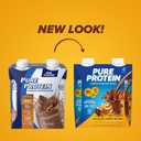 Pure Protein Complete Protein Shake, Chocolate Peanut Butter, 30g High Protein Drink, Less than 1g Sugar, 3g Fiber, Ready to Drink, Non GMO, On-the-Go Shakes, 11oz Bottles, 12 Pack (EXP 12/22/26)