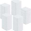 100% Cotton Terry Towels Cleaning Cloths Pack of 50 (12x12 Inches) White Cotton Terry Cloth Bar Rags White Bar Towels, Multipurpose High Absorbent Terry Towels for Cleaning Auto Detailing or Painters