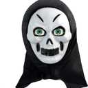 8 Pieces 26mm 1 Inch Halloween Eyes Scary Eyes Plastic Half Round Doll Eyeballs Halloween Horror Props for Halloween DIY Accessories