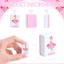 160 Pink Melamine Mahjong Tile,Mahjong Racks & Pushers,Blue Carrying Bag, 1.18"×0.94"×0.5"