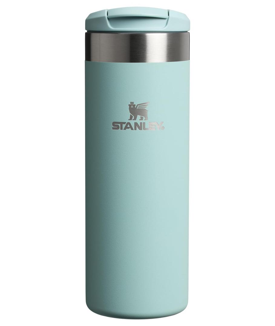 Stanley AeroLight Transit Bottle 20 oz | Locking Drink Through Lid | Leak Resistant Water Bottle or Coffee Travel Mug | Lightweight Insulated Stainless Steel | BPA-Free | Seafoam