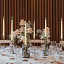 10-Inch Ivory Taper Candles - Dripless Smokeless Tapered Candle Cream Unscented Candlesticks Paraffin Wax Long Slow Burning Tall Candle Sticks for Dinner Business Wedding Restaurants 12 Pack