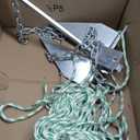 Anchor Kit Fluke Anchor with Anchor Chain and Boat Anchor Rope Set for Boats Pontoon, Deck, Fishing, and Sail (For Boats 20-32 FT - 13LB)