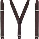 Pack of 3 JRHEJTFZ Suspenders for Men with Snap Hooks Heavy Duty Adjustable 1.4 inches Wide