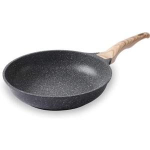 11 Inch Nonstick Skillet Frying Pan Egg Pan Omelet Pan, Nonstick Cookware Granite Coating, 100% PFOA free Cookware Pan, Healthy Nonstick Stone Frying Chef's Pan Skillet