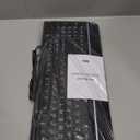 Large Print Backlit Computer Keyboard, 7-Color Backlit Keyboard with Wrist Rest, USB Plug-and-Play, Oversize Letters Keys Easy to See and Type, Wired Light Up Keyboards for Laptop, PC, Gaming