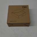 DINGHUO Acrylic Napkin Holder, 7"x 7"x 2.4" Flat Luncheon Napkin Dispenser with Lid, Clear Flip-top Waterproof Paper Napkin Container Organizer for Table, Kitchen, Indoor & Outdoor, Bathroom Vanity