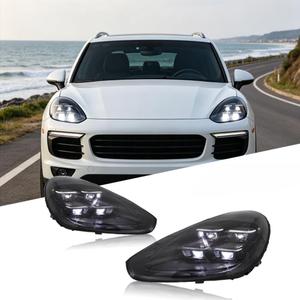TYPY Car For Porsche Cayenne 958.2 Headlight 2015-2017 Upgraded 2024 Styling LED Headlights Dynamic Turn Signal Lamp Car Accessories (For 2015-2017 Original no AFS)