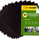 Magnet Paper Sheets with Adhesive for 5x7 Pictures Size(Pack of 20),Magnetic Adhesive Sheets,Magnets for Home/Classroom