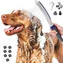 Shower Hose Attachment for Dog: Shower Head Sprayer for Dogs Wash & Bath - Dog Shower Attachment with Dog Shower Wand Handheld - 8-Foot Flex Hose