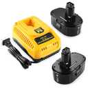 energup 2Pack 6.5Ah Lithium Replace for Dewalt 18V XRP Battery DC8253  Battery