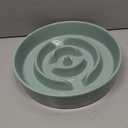 Ceramic 3.2 Cup Slow Feeder Dog Bowl for Large Dog, 9.5inch Puzzle Food Dish, Anti-Gulping, Stop Bloat, Preventing Choking (Single Bowl-Light Green)