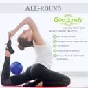 Soft Pilates Ball 9 Inch, Ideal Small Exercise Ball Between Knee Squeeze for Physical Therapy Yoga Core Medicine Abs Pt Bouncy, Mini Rubber Fitball Barre Workout Equipment for Women Men Kid Toddler (Blue)