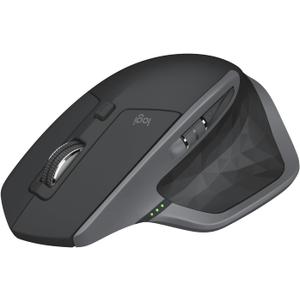 Logitech MX Master 2S Bluetooth Edition Wireless Mouse  Use on Any Surface, Hyper-Fast Scrolling, Ergonomic, Rechargeable, Control Up to 3 Apple Mac and Windows Computers - Graphite