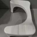 Squatty Potty Simple Curve Bathroom Toilet Stool 7" White