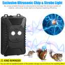 Rodent Repellent for Car Engines, 2 Pack Plug-in Rodent Repeller Ultrasonic Indoor, Battery Operated Car Mouse Repellent Under Hood, Keep Mice Rat Squirrel Out of Car, Attic, Garage, Barn