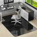 Office Chair Mat for Low Pile Carpet, 48"x60" Smooth Glide with Lip, 48"x60"