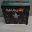 Christmas Tree Topper Lighted with 6 Patterns Projector, Christmas Tree Star Topper Built-in 3D Glitter LED Rotating Lights, Silver Tree Topper Christmas Decoration for Xmas Party Holiday