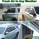Window Visor Rain Guards for Ford Explorer 2020-2026 Out-Channel Window Deflectors Tape-On Sun Visor Accessories 4PCS (for 20-26)