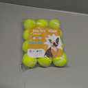 Nobleza Dog Tennis Balls 12 Pack, 2.5 Floatable Squeaky Tennis Ball for Small Medium Dogs, Training Safe Natural Rubber Squeaky Dog Balls for Dogs to Fetch Exercise, Yellow