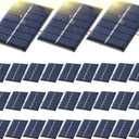 30 Pcs Small Solar Panels 3v 120ma Mini Polycrystalline Solar Cells DIY System Kits Epoxy Panel Module Photovoltaic Cells Charger 60 x 55 mm for Light Phone Charger Flashlight