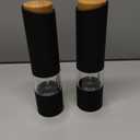 Electric Salt and Pepper Grinder Set - Adjustable Coarseness, Battery-Operated with LED Light, 360 Transparent Design for Kitchen & Outdoor Cooking, Perfect for Home Chefs & Gift Shoppers