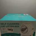 Self Cleaning Litter Box for Multiple Cats  Automatic Cat Litter Box with App Control, Odor-Free Waste Disposal, Dual Safety Sensors, Litter Bags, BlackGrayK4