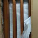 Dog Gate 32" Tall Foldable Dog Gate for Doorways Freestanding Pet Gate for Dogs Indoor (Walnut, 3 Panel)