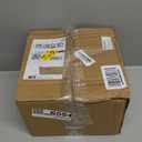 Mkono Ceramic Hanging Planter of Shallow 8 Inch and Deep 6 Inch for Indoor Outdoor Plants, Set of 2 Modern Plant Pot Geometric Porcelain Hanging Basket with Polyester Rope Hanger