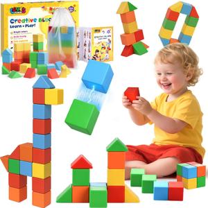 LovesTown 28 PCS Magnetic Blocks for Kids, Magnegtic Building Cubes for Toddler Preschool LearningToys Montessori Educational STEM Toys for Boys Girls LovesTown 28 PCS Magnetic Blocks for Kids, Magnegtic Building Cubes for Toddler Preschool LearningToys Montessori Educational STEM Toys for Boys Girls