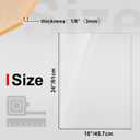 KINLINK 24x36 Plexiglass Sheets 1/8 inch Thick, 3mm Clear Cast Acrylic Sheet, Plastic Board for DIY Project, Craft, Window Glass, Table Top, Picture Frame, Acrylic Sign and Wedding Invitation 2 Pack