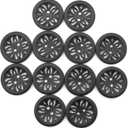 12 Pcs 25mm Matt Black Buttons 1 Inch for Sewing Buttons Large 2-Holes Flatback Vintage Craft Buttons for Crafts and DIY Handmade Repair Clothing (Black)
