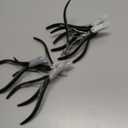 8 Pieces Cuticle Trimmer Stainless Steel Cuticle Nippers Pointed Blade Dead Skin Cutter Clipper Remover Scissors Manicure Tools for Fingernails and Toenails(Black)